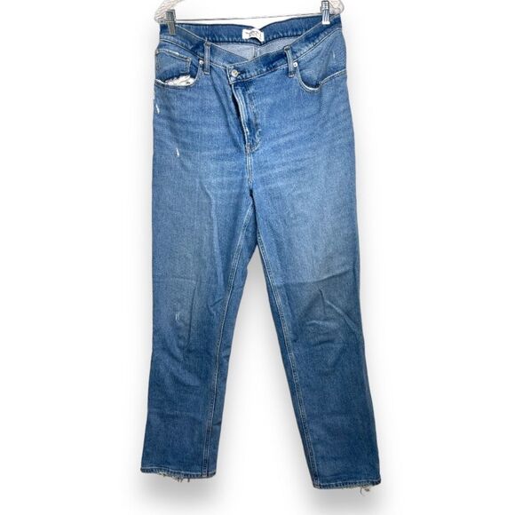 Abercrombie & Fitch 90s Straight Ultra High Rise Jeans Size 14 L / 32 - Picture 2 of 9